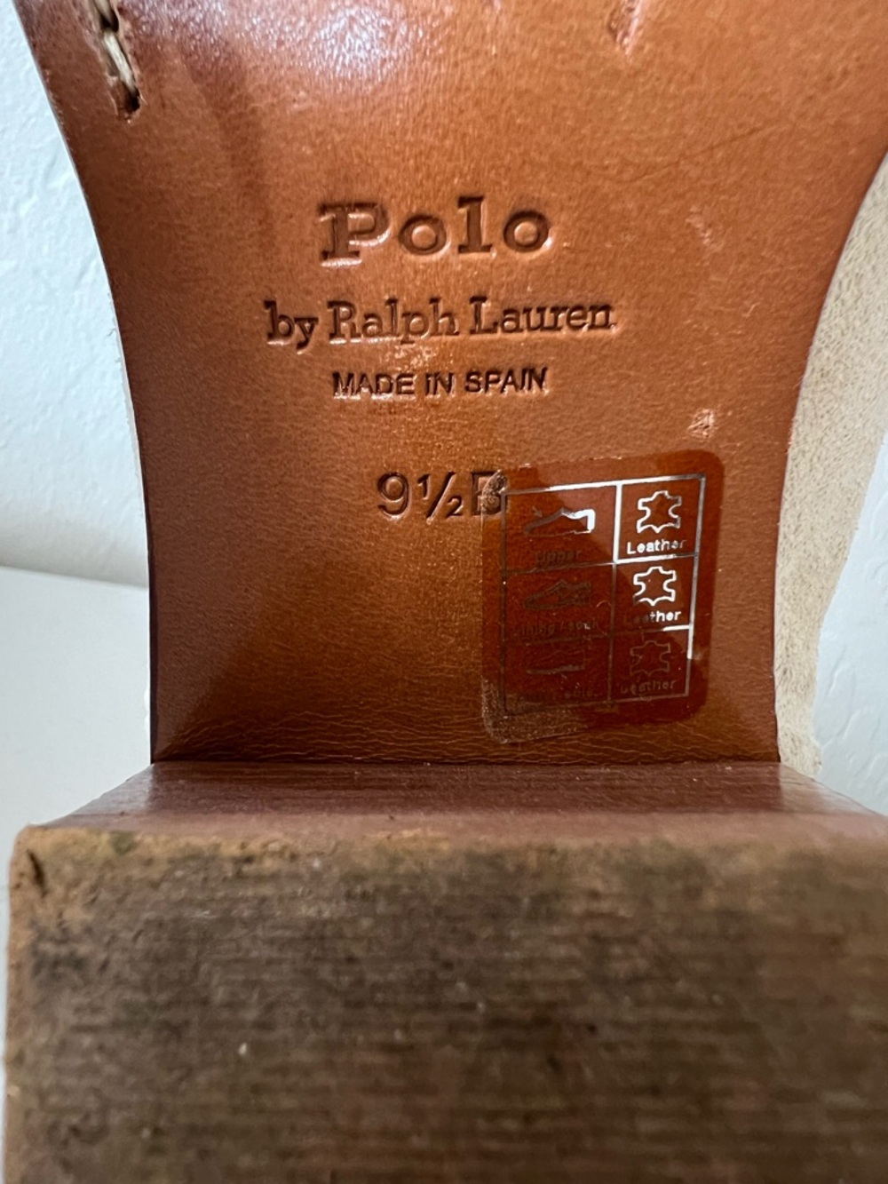 POLO RALPH LAUREN Calfskin Suede Western Cowboy Boots Size 9.5 - Picture 16 of 16